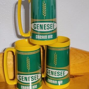 Trio Of  Genesee  Beer Mugs
